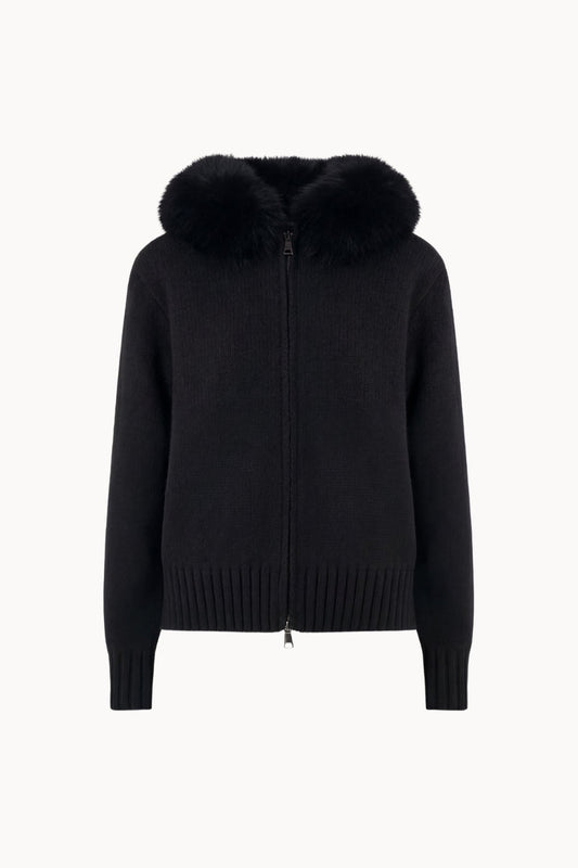 Sabine jacket in black, front view