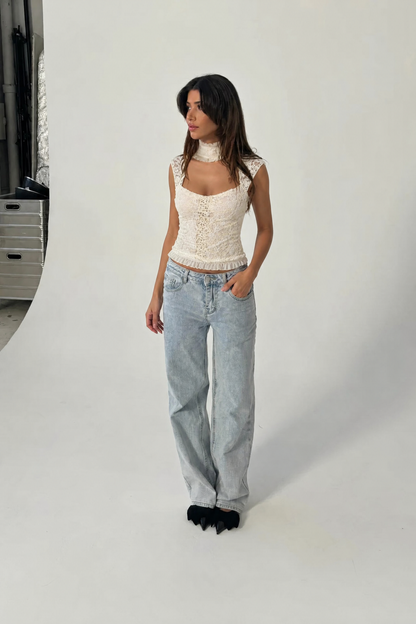 Romantic High-Neck Corset