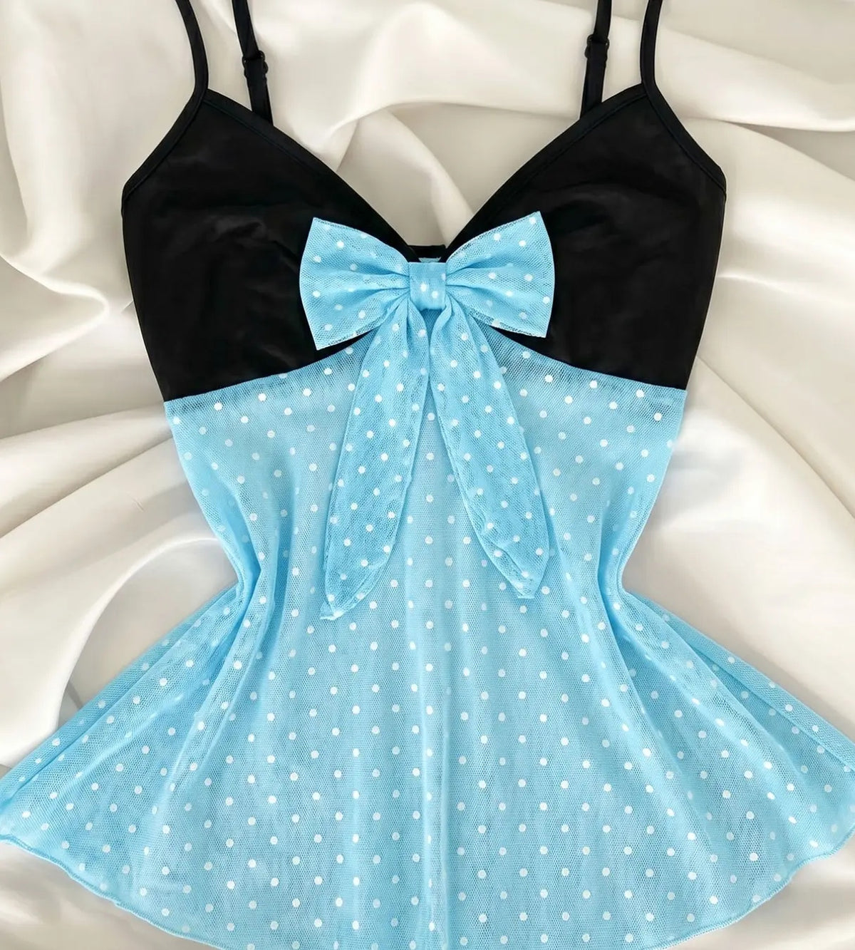 Light Blue Polka Dot