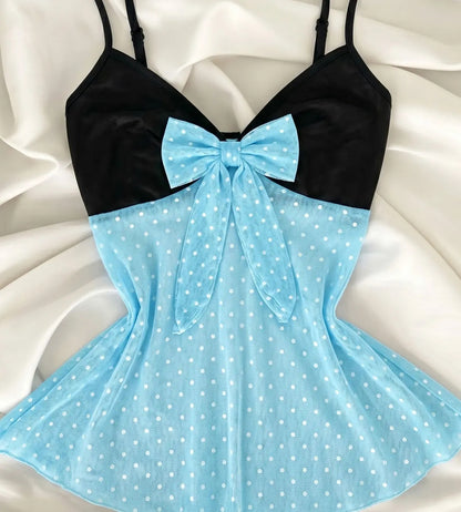 Light Blue Polka Dot