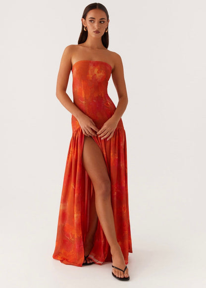 Eden Strapless Maxi Dress