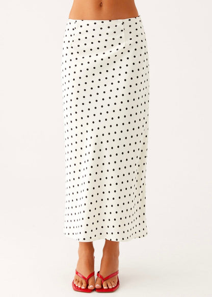 White Polka Dot