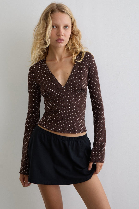 Brown Polka Dot