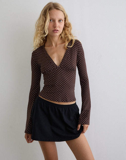 Brown Polka Dot
