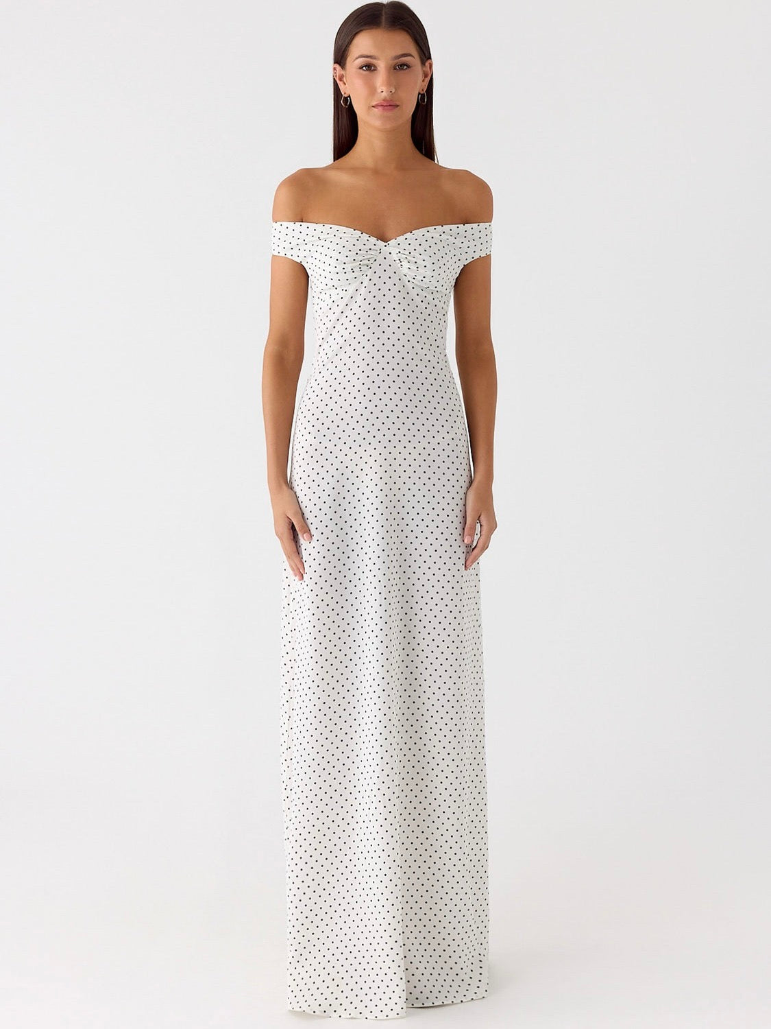 White Polka Dot