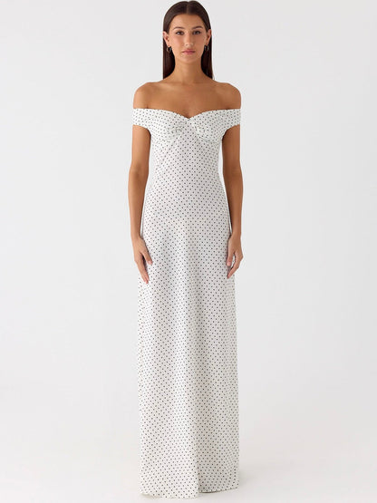 White Polka Dot