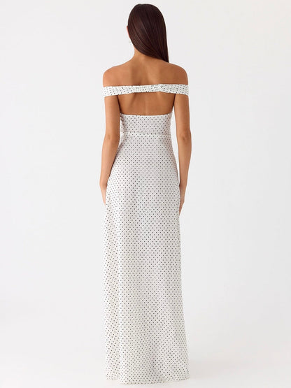 White Polka Dot