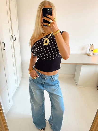 Black Polka Dot