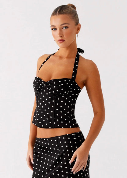 Black Polka Dot