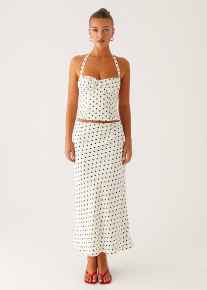 White Polka Dot