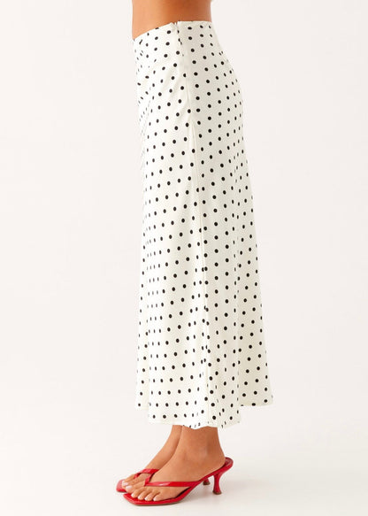 White Polka Dot
