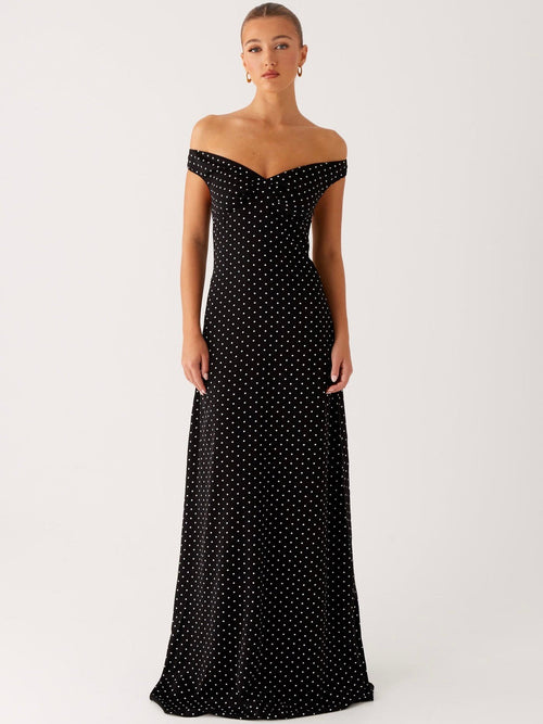 Black Polka Dot