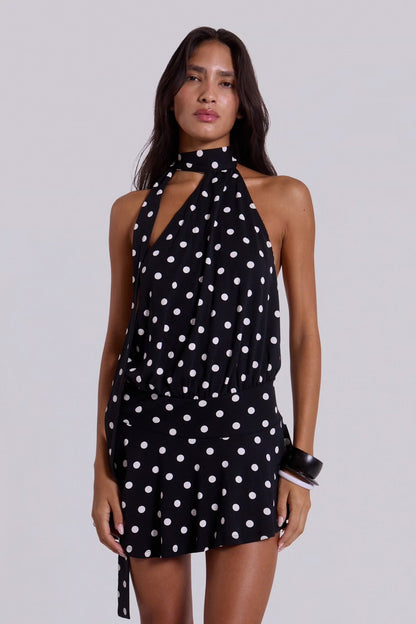 Black Polka Dot