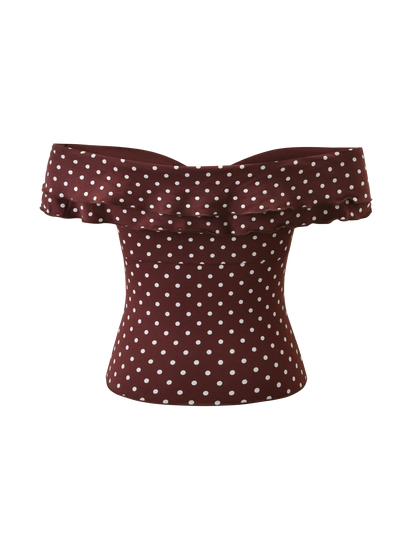 Brown Polka Dot