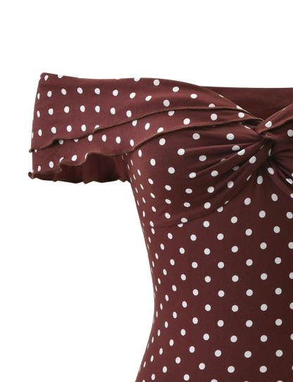 Brown Polka Dot