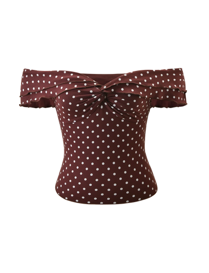 Brown Polka Dot