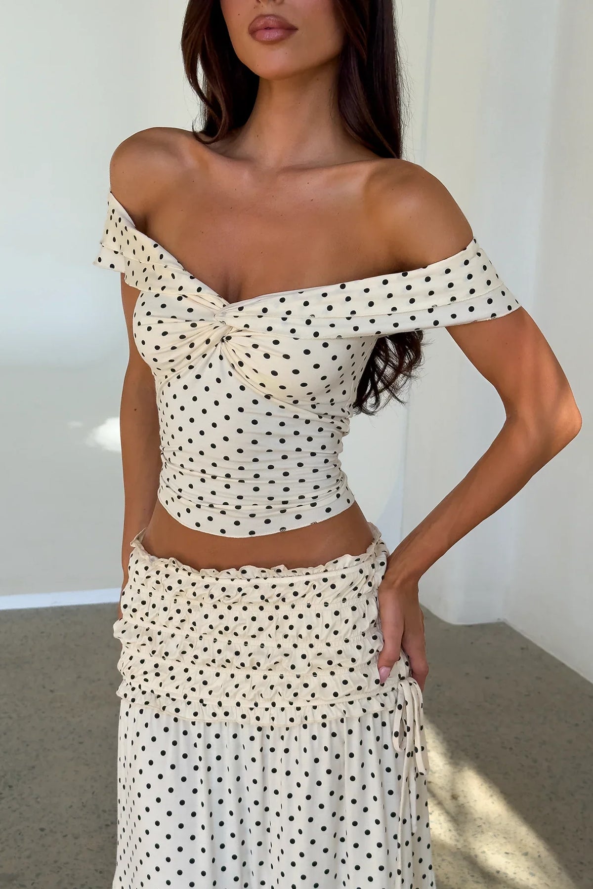 Brown Polka Dot