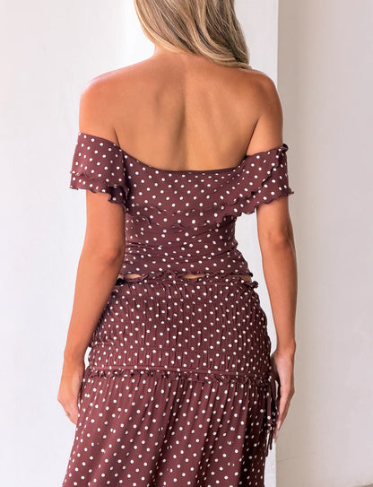 Brown Polka Dot