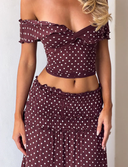 Brown Polka Dot