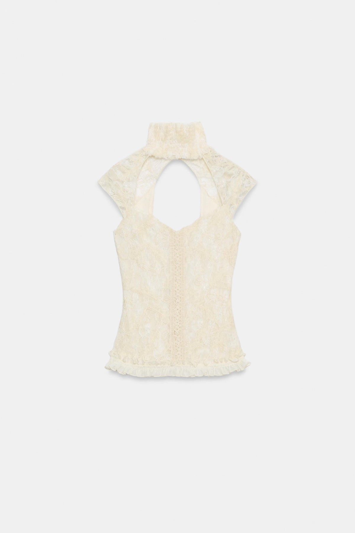 Corset Romantique à Col Montant - Vue 7