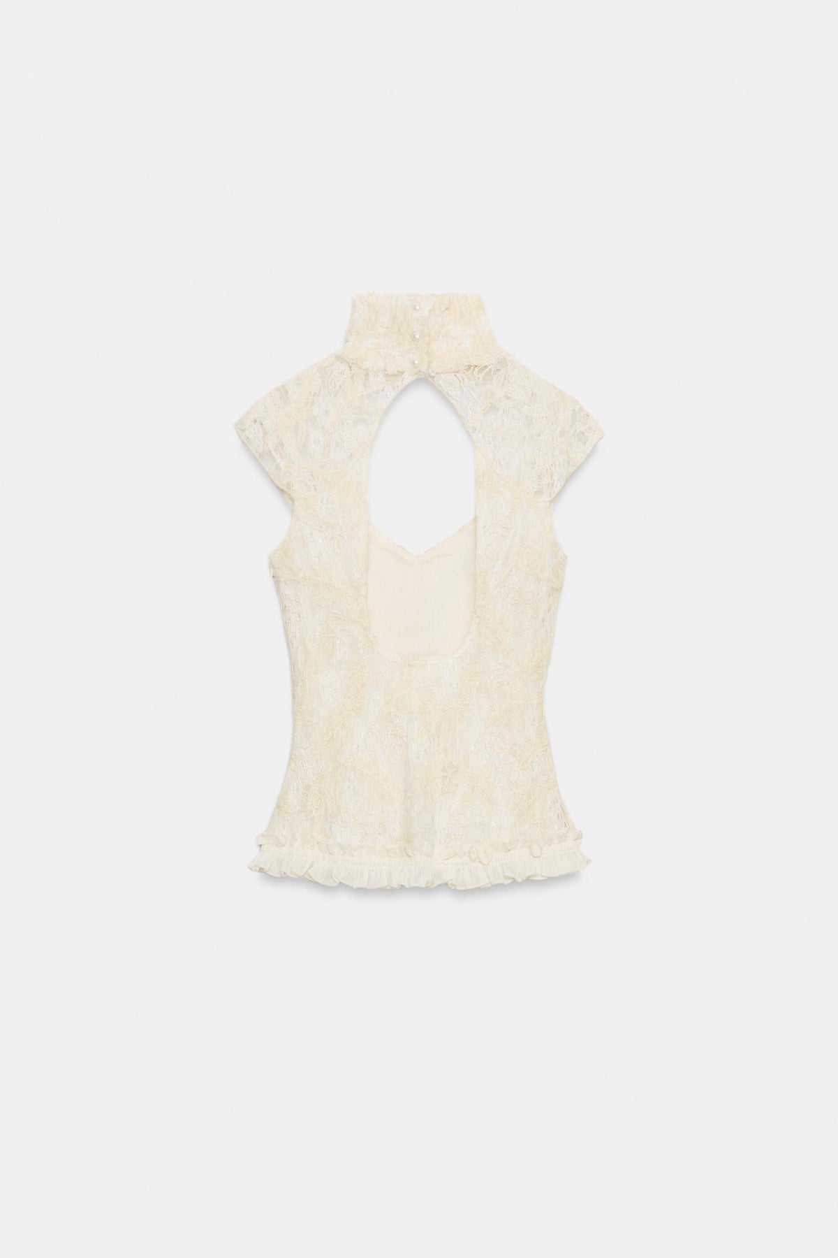 Corset Romantique à Col Montant - Vue 8