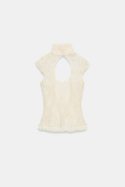 Corset Romantique à Col Montant - Vue 8