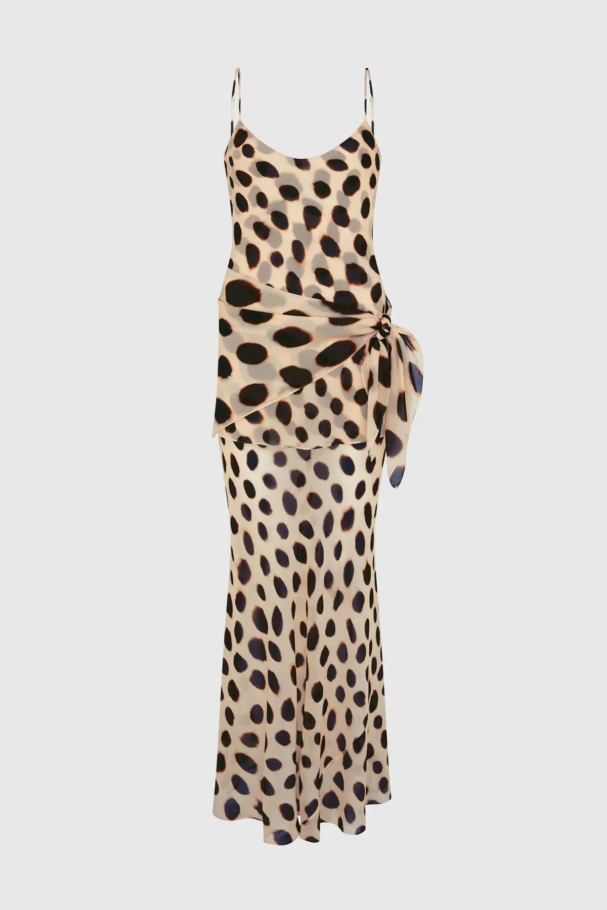 LEOPARD TIE MAXI DRESS — image 6
