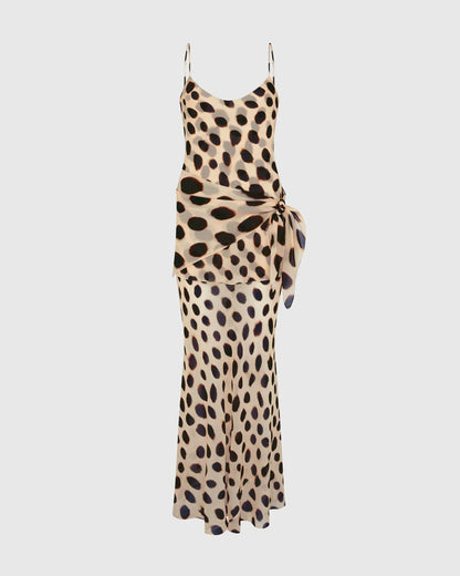 LEOPARD TIE MAXI DRESS — image 6