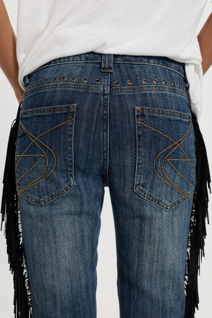 Sierra jeans, embroidered back-pocket detail