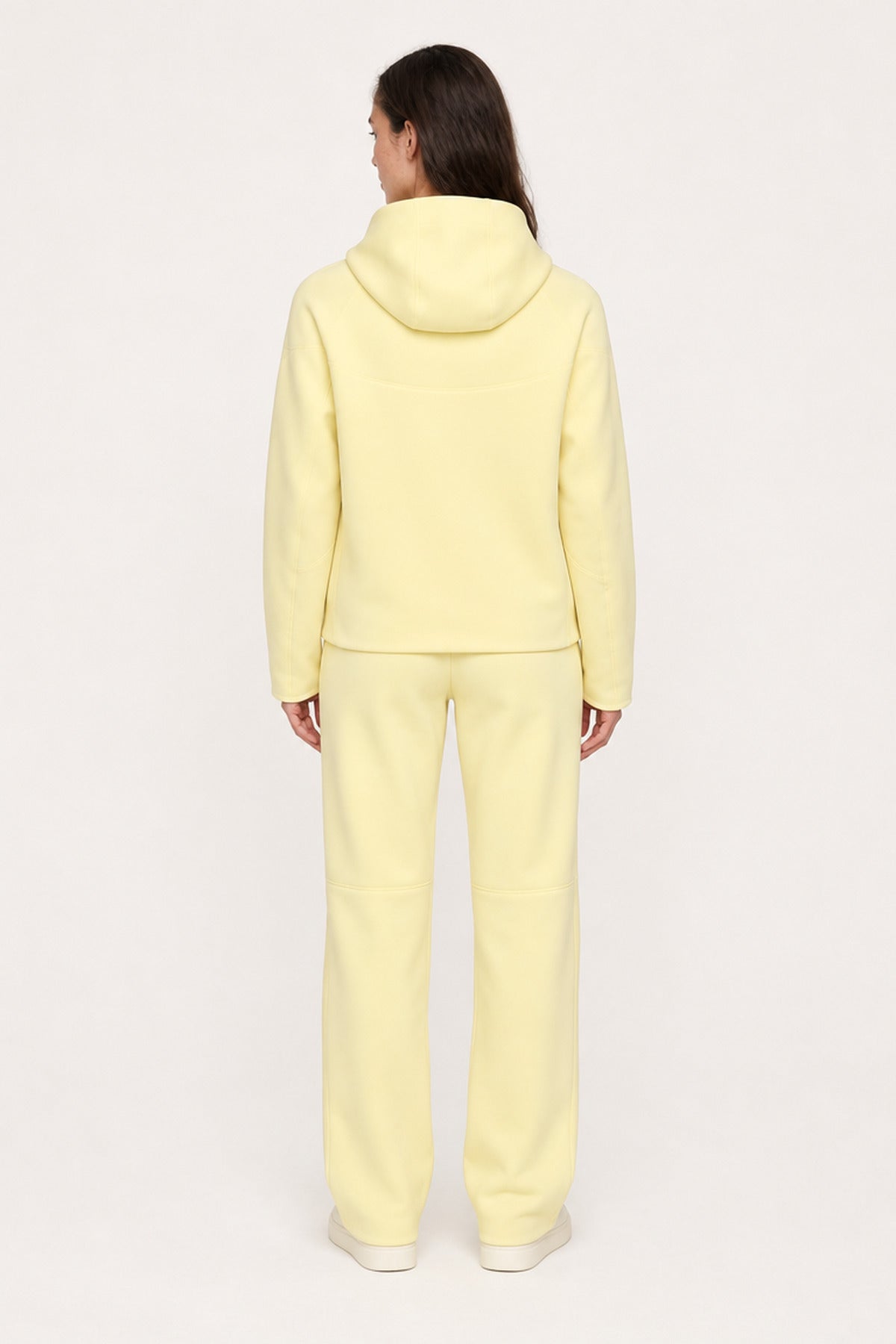 Solène citron fleece set, back view
